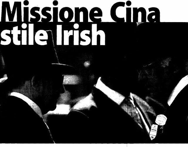 Missione Cina, stile Irish (Per concessione di Per Sport di Mercoledì 18 Aprile)