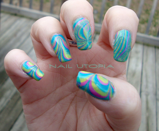 Water Marble Nail Art Fun!!!!! - Nail Utopia