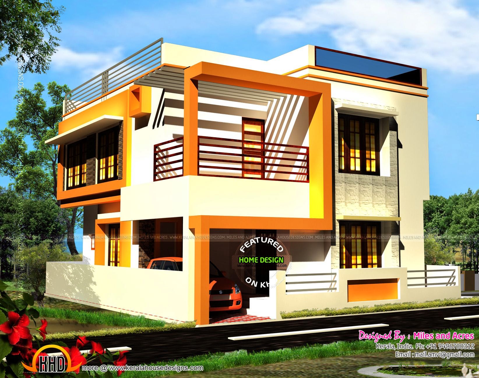 House exterior designs in contemporary style  keralahousedesigns