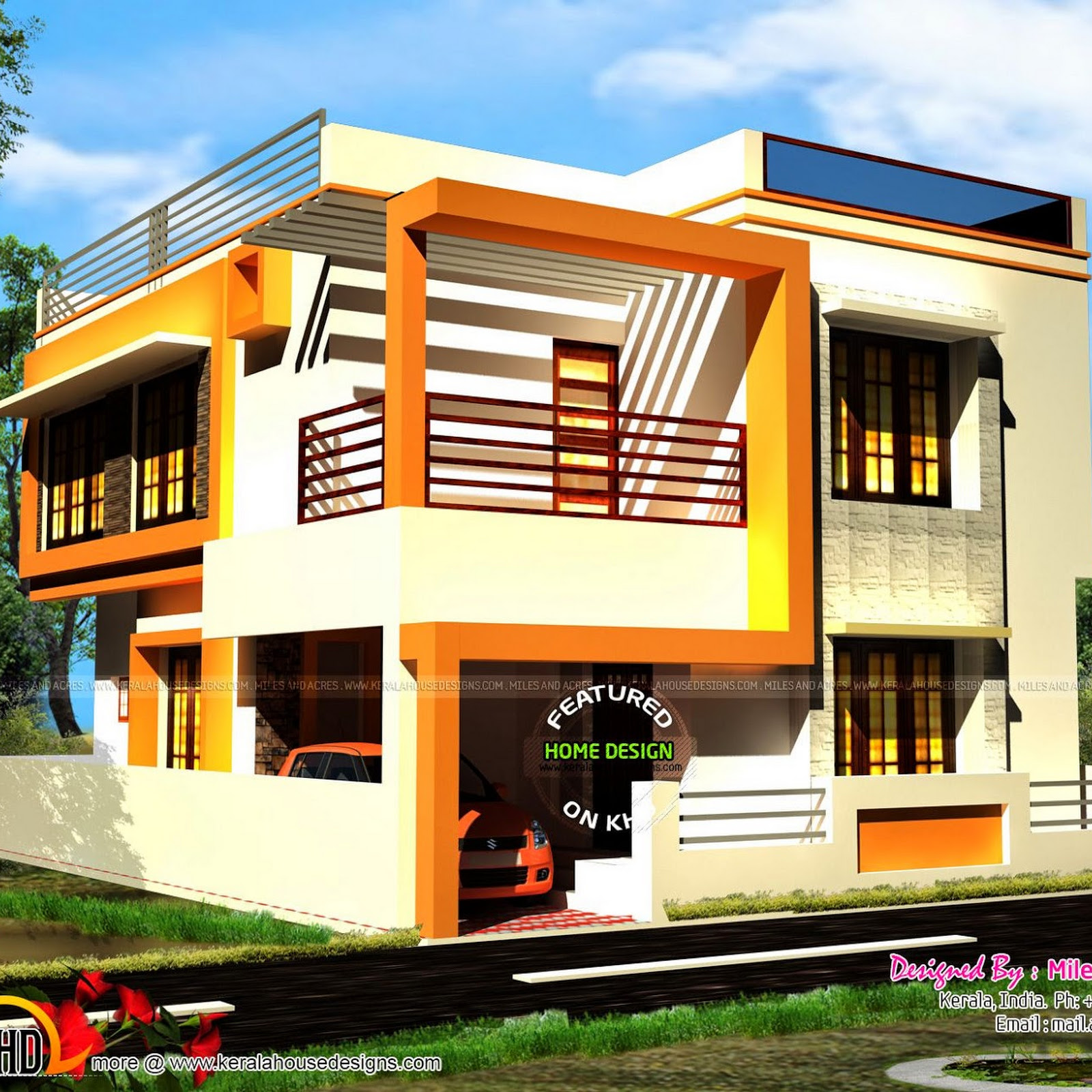 House exterior designs in contemporary style keralahousedesigns