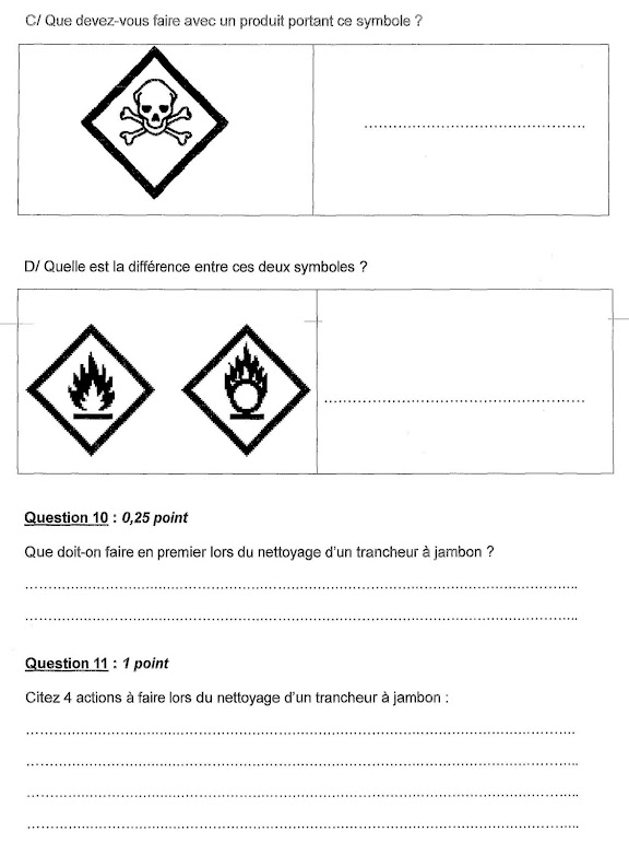 Sujet du concours d'ADJOINT TECHNIQUE TERRITORIAL - Restauration