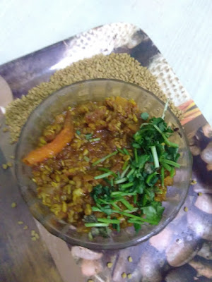 Specialty of Rajasthani thali Dana Methi Sabzi