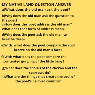 my native land questions answers