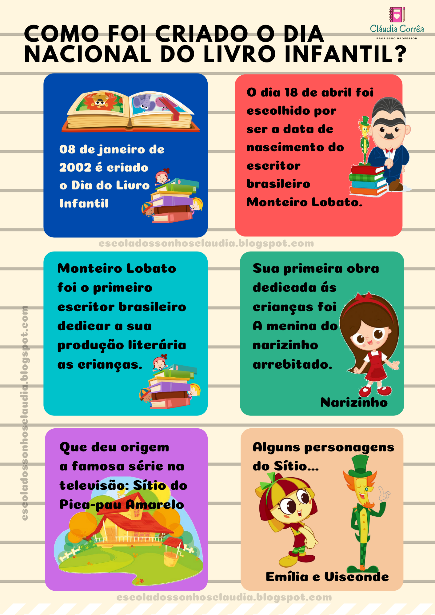 Blog Profissao Professor Atividades E Plano De Aula Para O Dia Nacional Do Livro Infantil Educacao Infantil E Alfabetizacao Bncc