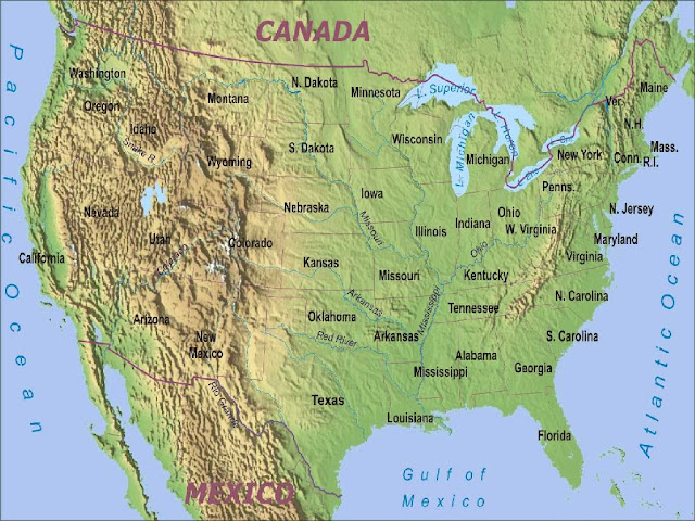 Geography Map Of United States