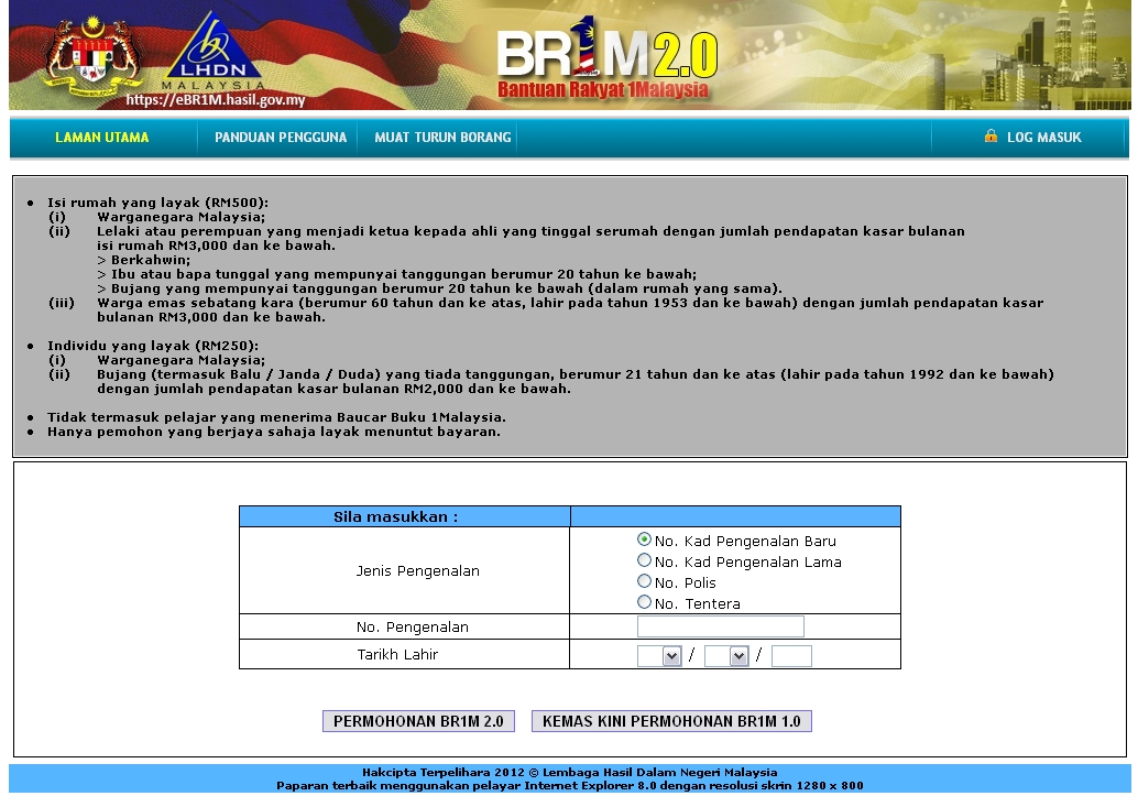 Borang Brim  startravelinternational com, borang brim 