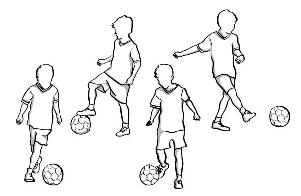 Des situations d'apprentissage pour le football (Conduite de balle ; Passe; Dribble)