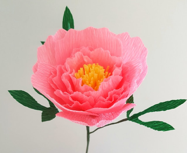 How to make beautiful crepe paper peonies - they are stunning