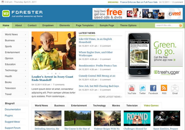 Forester - Magazine Wordpress Theme Free Download by ThemeJunkie.