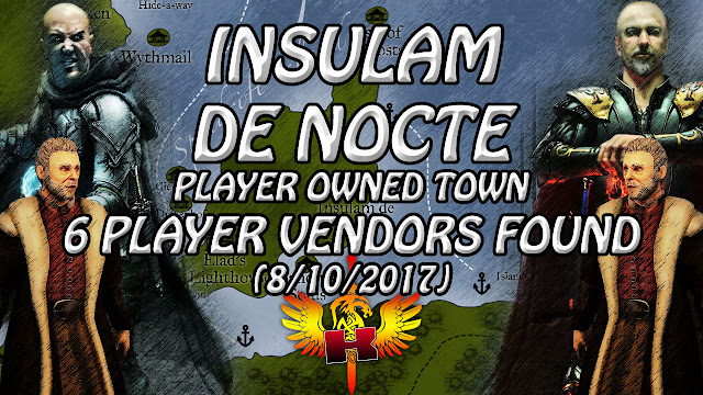 Insulam de Nocte, POT, 6 Player Vendors Found (8/10/2017)