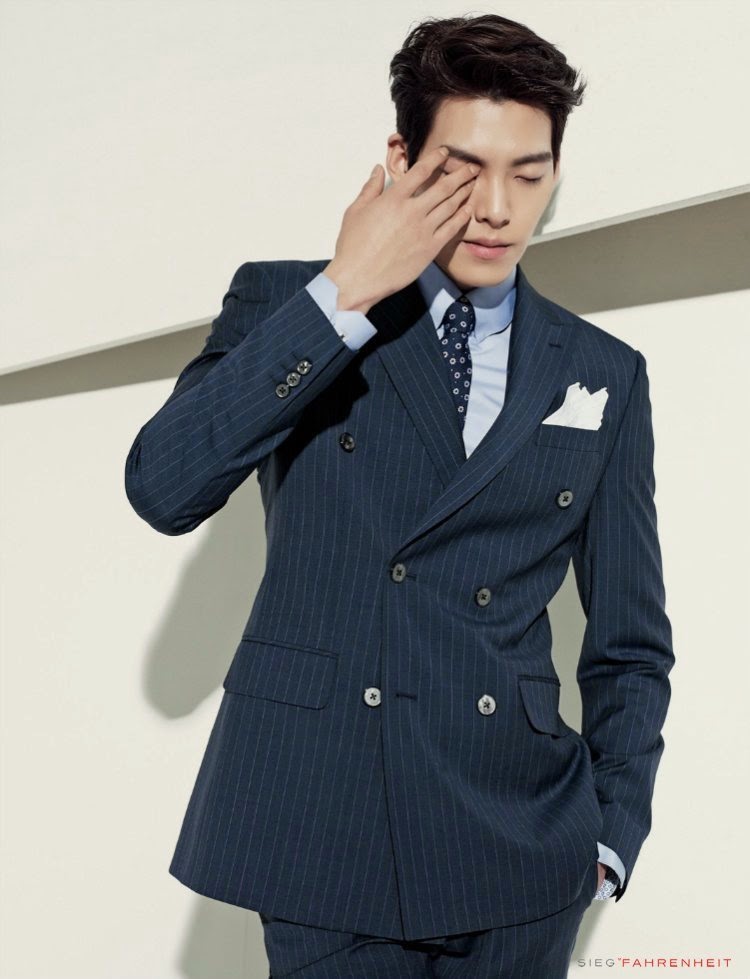 Kim Woo Bin cocok dengan piktorial terbaru untuk Sieg Fahrenheit S/S 2015