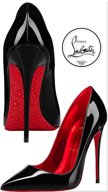 ♦Black Christian Louboutin So Kate Suola 120 patent leather pumps #christianlouboutin #shoes #black #brilliantluxury