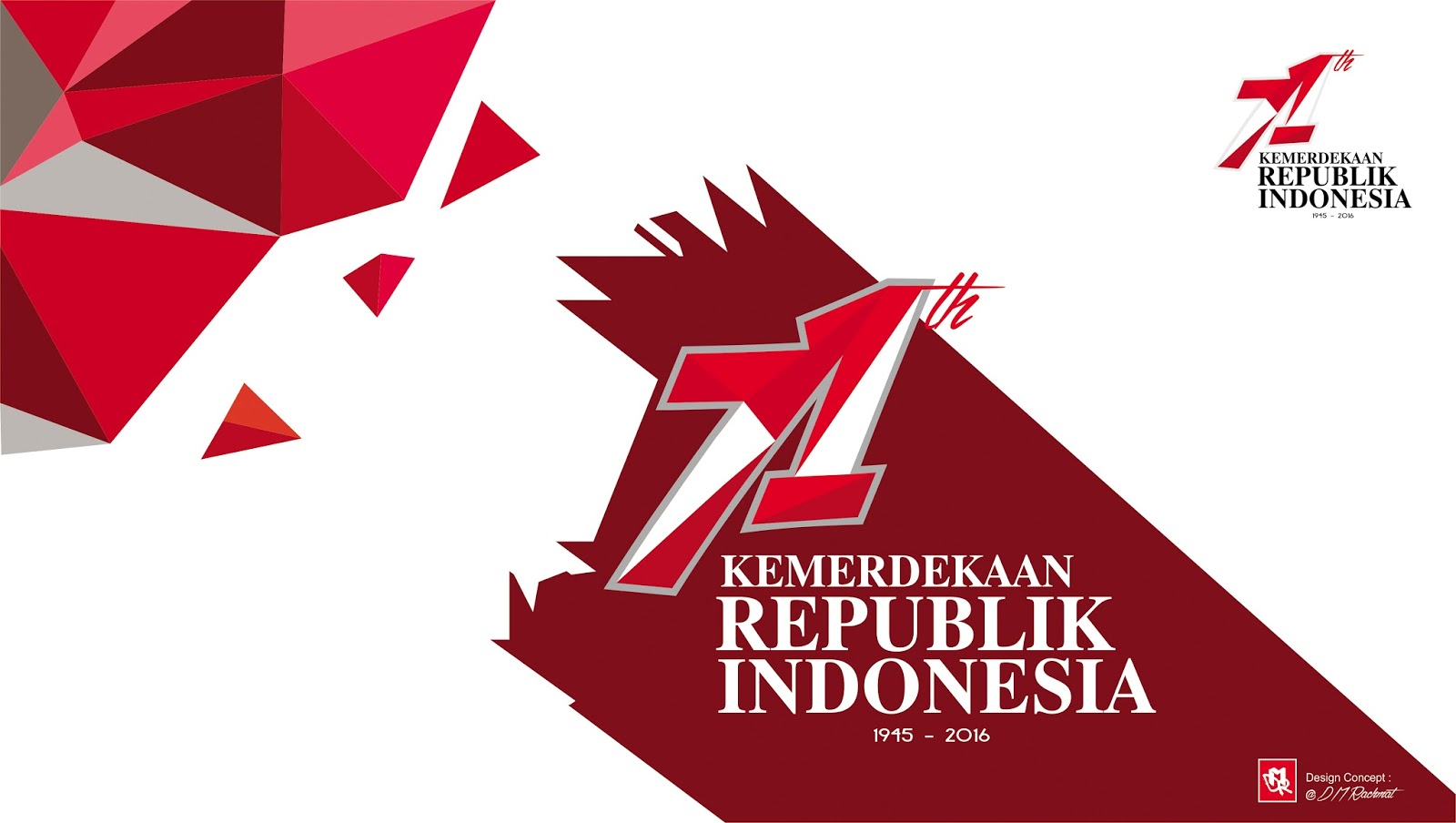 HUT KEMERDEKAAN REPUBLIK INDONESIA LOGO KONSEP Imahku Desain 