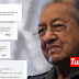 Facebook Tun Mahathir "diserang" netizen setelah tolak cabaran debat Najib