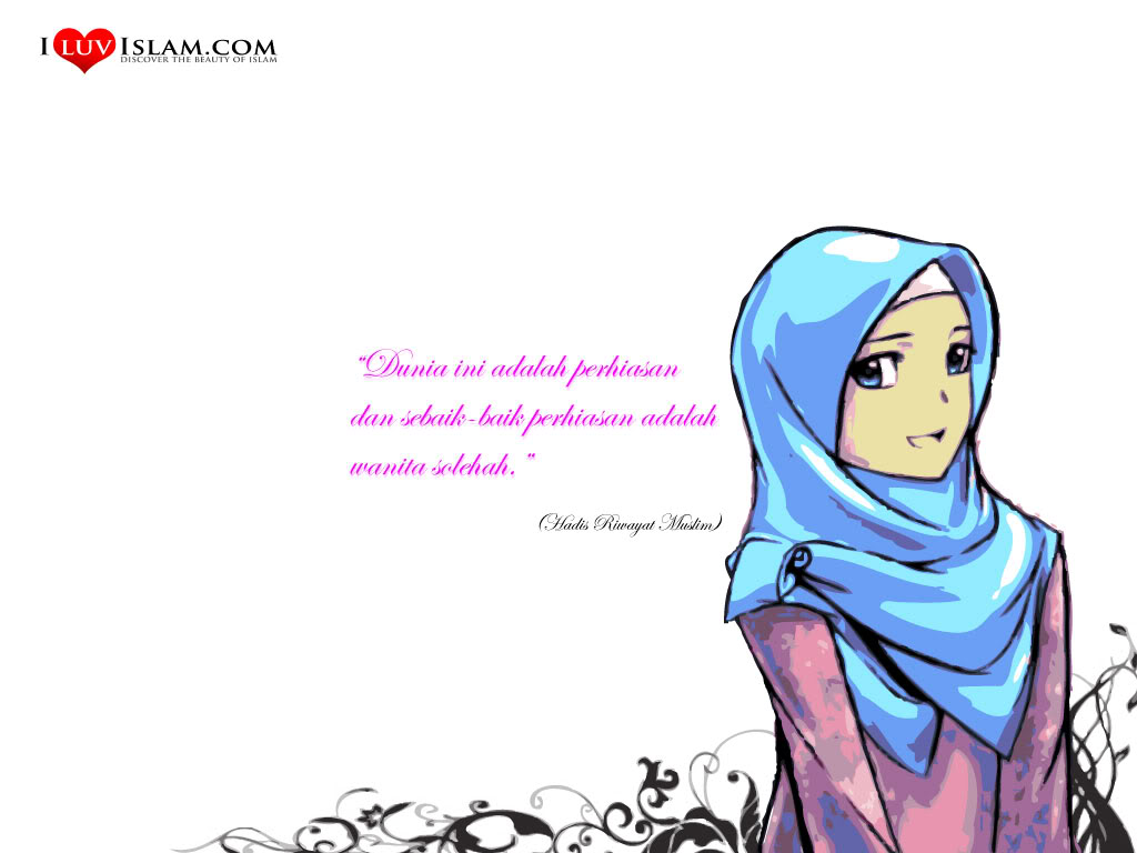 Foto Wallpaper Wanita Muslimah Kartun | Koleksi Unik Foto Foto Galeri ...