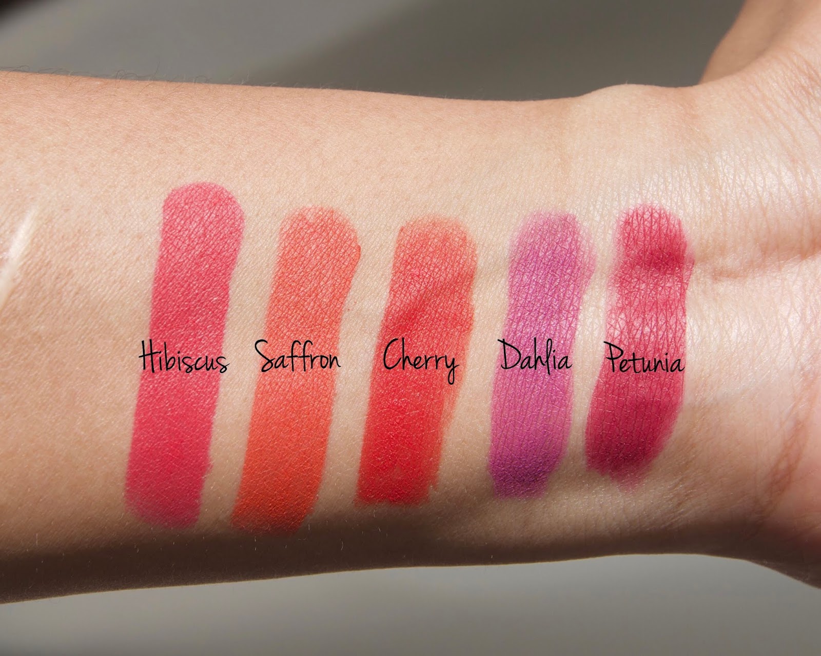 BareMinerals BAREPRO Longwear Lipstick swatches