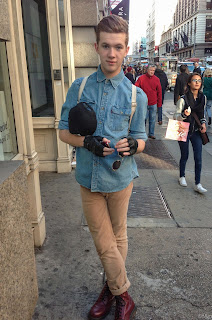 Street Style in New York, Brooklyn, Jeffrey Campbell, Urban Outfitters, Snowing in New York, mens fashion blog, Male fashion blog, soho, doc martens