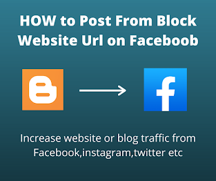 How to post from block website url on facebook page