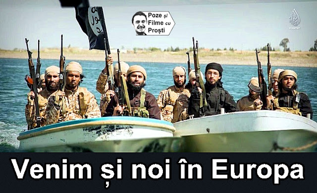 Teroristii ISIS vin cu barcile