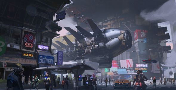 Fu Chenqi artstation arte ilustrações ficção científica fantasia cyberpunk