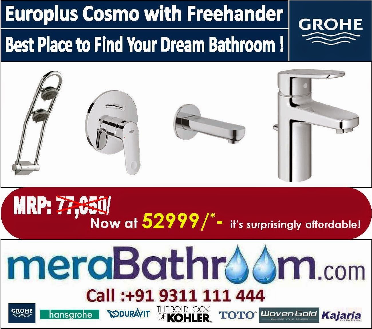  Grohe Europlus Cosmo with Freehander