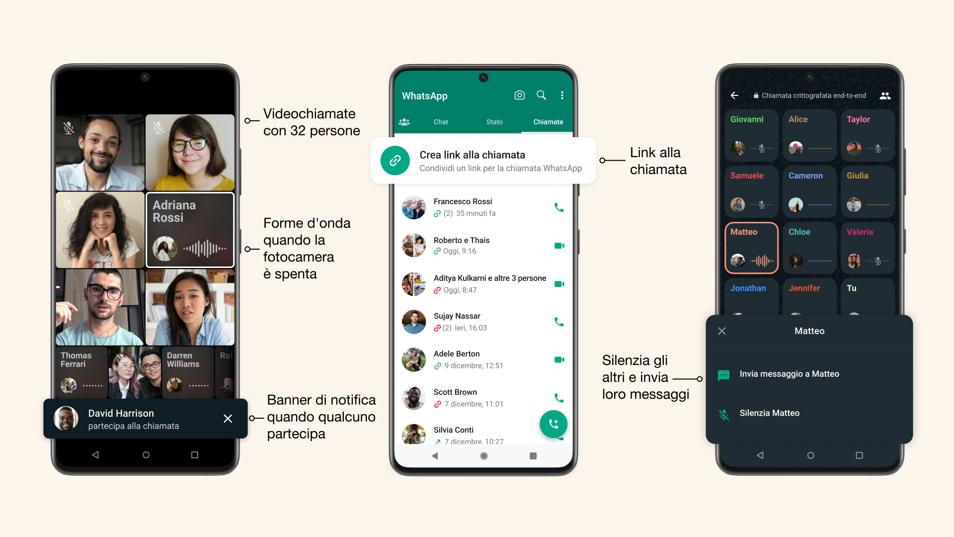 Ecco i miglioramenti di WhatsApp per le chiamate