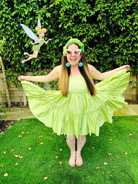 Jamie Allison Sanders is bounding as Tinkerbell from Peter Pan for the March 2022 #DisneyBoundChallenge.