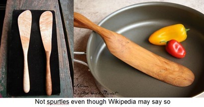 Not spurtles even though Wikipedia may say so