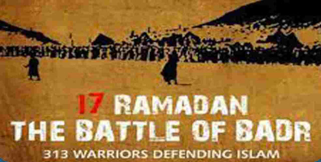 What was the number of Muslims fought in Battle of Badr?