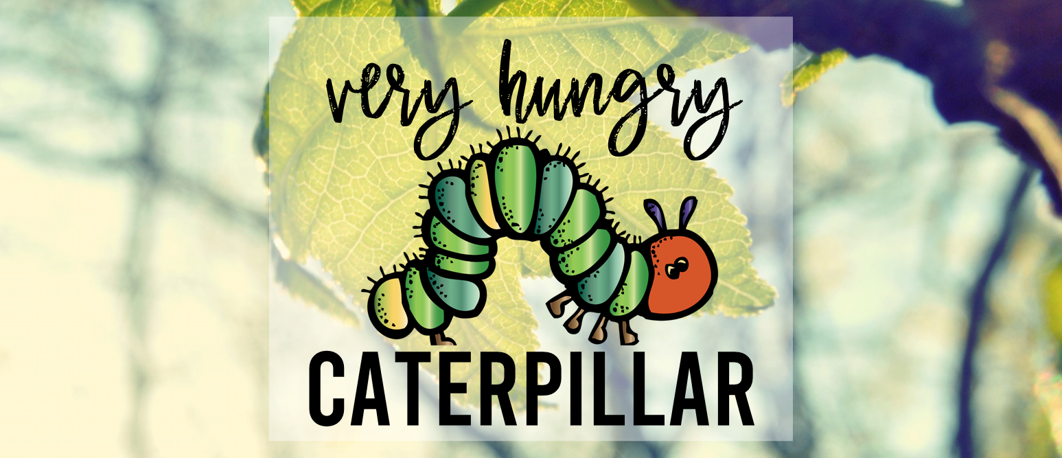 The Very Hungry Caterpillar book activities unit with literacy printables, reading companion activities, and butterfly life cycle for Kindergarten and First Grade