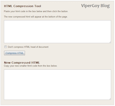Cara Mengkompres HTML Blog ViperGoy