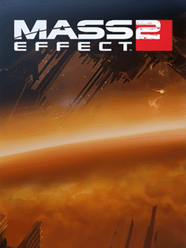 Title Scene - Opening scene from the remains of the Normandy SR-1. Title "Mass Effect 2" is placed on top with the view of a planet in a cerberus orange haze though the view from inside the destroyed Normandy SR-1