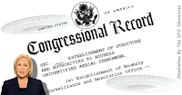 Senator Kirsten Gillibrand & COngressional Record logo by https://www.theufochronicles.com