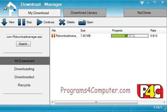 برنامج Reasonable Download Manager