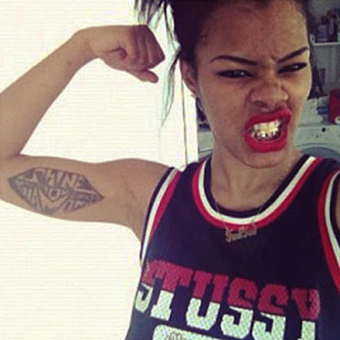 Teyana Taylor's Amazing Body...I Mean...Tattoos. Yeah, Tattoos.