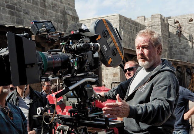 Fotografías de Ridley Scott detrás de las cámaras