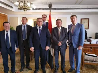 وزير قطاع الأعمال يستقبل نائب رئيس مكتب الرئاسة الأوكرانية