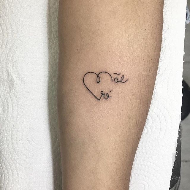 tatuagem delicada amor mae avó feminina