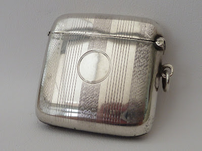 Antique Sterling Silver Vesta Case - Birmingham 1912