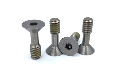 Custom Captive Shoulder Screws - Flat Socket Head In 302HQ DFARS Material