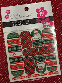 KBShimmer Christmas Red and Green Plaid Santa Water Slide Decals & Kind of a Big Dill