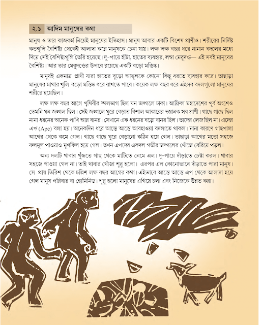 ভারতীয় উপমহাদেশে আদিম মানুষ | দ্বিতীয় অধ্যায় | ষষ্ঠ শ্রেণীর ইতিহাস | WB Class 6 History