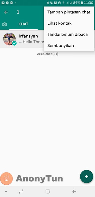 Cara Menyembunyikan Pesan di Whatsapp Mod Terbaru
