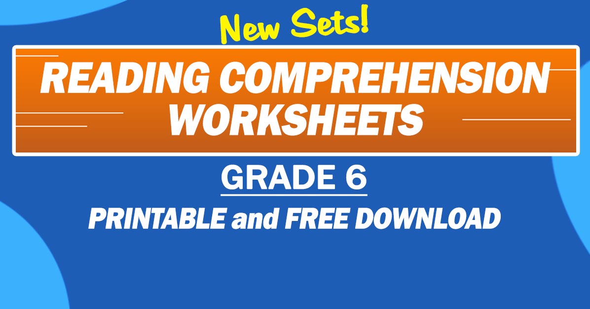 reading comprehension worksheet in grade 6 new set free download deped click