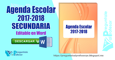 Agenda Escolar 2017-2018 Secundaria