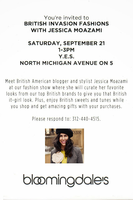 British Invasion at Bloomingdage's styled by Jessica Moazami invite