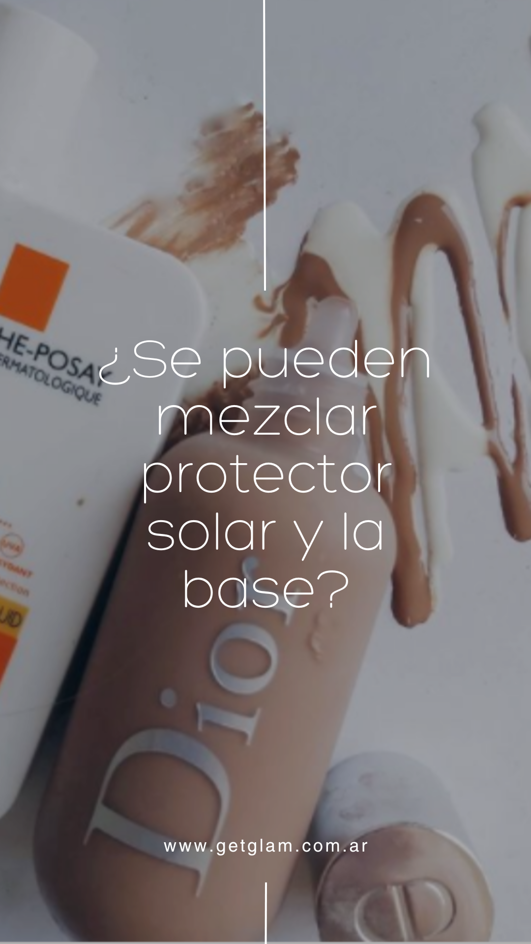 Se pueden mezclar el protector solar y la base maquillaje .dior