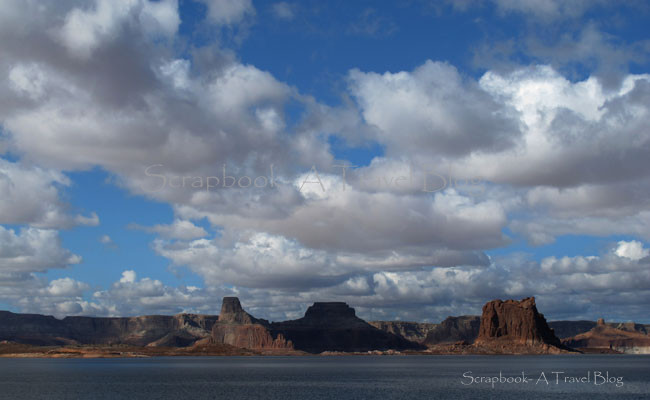 Lake Powell and sky Page, Arizona