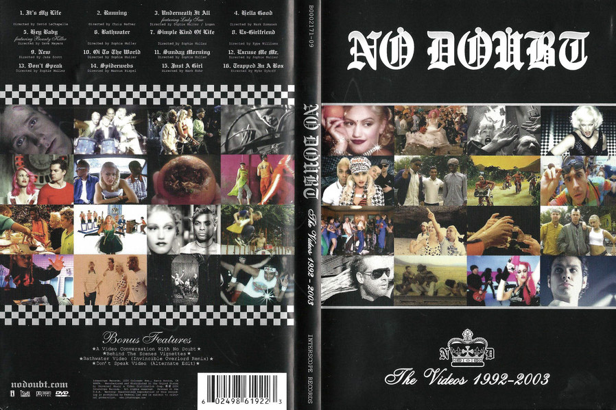 DVD: No Doubt - The Videos 1992-2003 - Encartes Pop