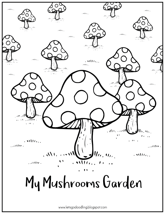 Printable Mushroom Coloring Pages